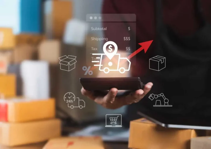 Landed cost breakdown showing freight, duty, insurance and handling added to purchase price